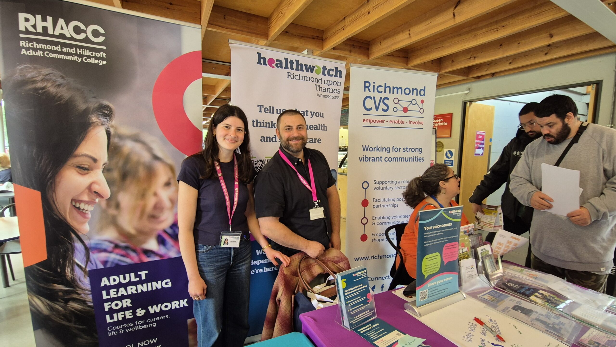 Healthwatch Richmond stall at Richmond Volunteer Fair 2026