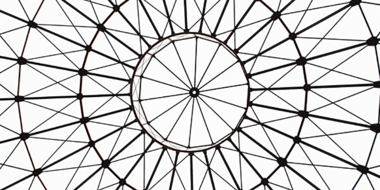 Black and white fractal-type graphic